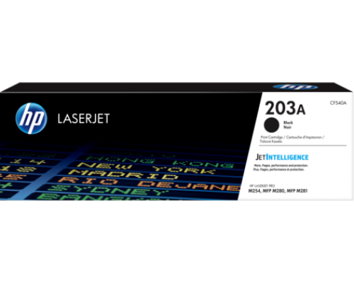 HP CF540A (203A) тонер-картридж черный
