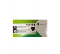 LEXMARK 74C5HKE тонер картридж черный