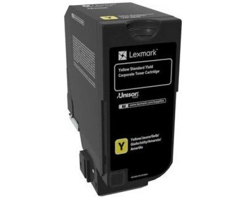 LEXMARK 74C5HYE тонер картридж желтый