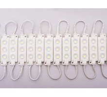 Светодиодный модуль DKB 3SMD 5050 холодный белый 68,2x19,5x5,7 мм.