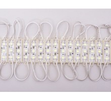 Светодиодный модуль DKB 3SMD 5050 холодный белый 77,6x15x4,5 мм.