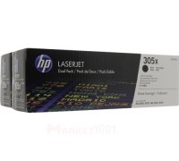HP CE410XD (305X) тонер-картридж черный двойная упаковка