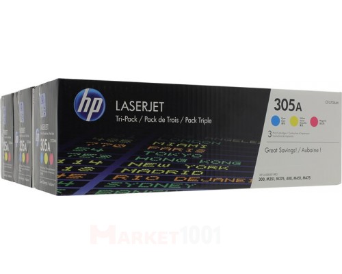 HP CF370AM (305A) комплект картриджей 