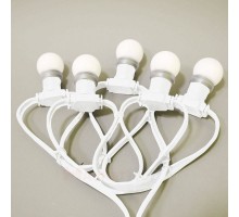 Гирлянда Белт лайт (Belt Light) 2-х проводной белый (50 метров, 250 патронов)