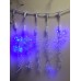 Светодиодная (LED) гирлянда "Ледяные капли" 0,5 метра синяя 