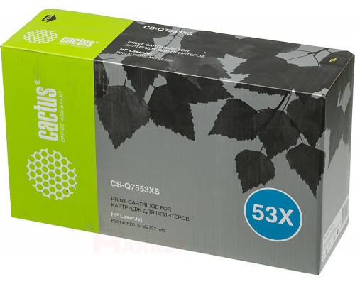 Cactus CS-Q7553XS тонер картридж черный Cactus CS-Q7553XS тонер картридж черный