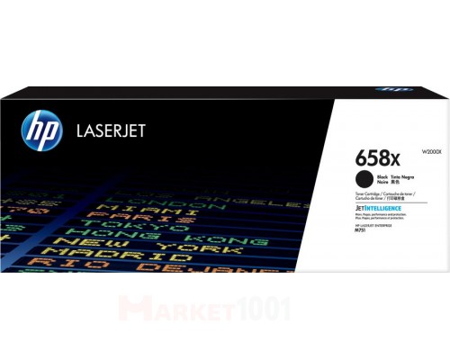 HP W2000X (658X) тонер-картридж черный