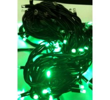 Гирлянда светодиодная Твинкл лайт 10 метров с контроллером зеленая (резиновый кабель) Гирлянда светодиодная Твинкл лайт 10 метров с контроллером зеленая (резиновый кабель)
