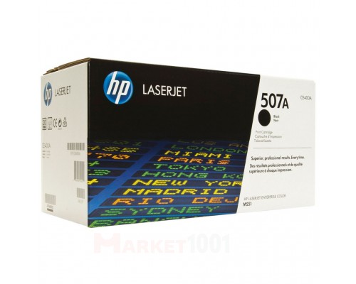 HP CE400A (507A) тонер-картридж черный