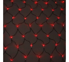 Световая (светодиодная) сеть 2x2 м без контроллера красный. Силиконовый кабель Световая (светодиодная) сеть 2x2 м без контроллера красный. Силиконовый кабель