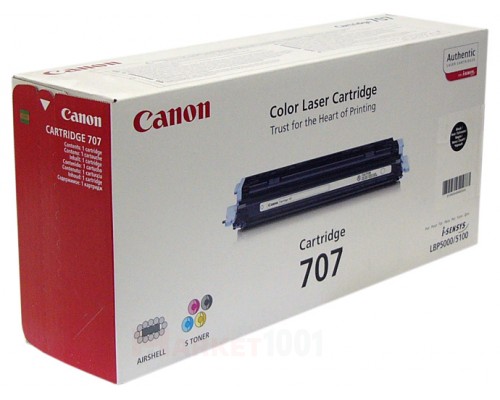 Canon Cartridge 707Bk 9424A004 тонер-картридж черный Canon Cartridge 707Bk 9424A004 тонер-картридж черный