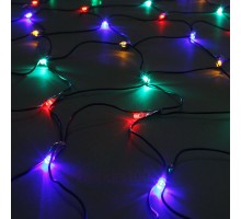 Световая (светодиодная) сеть 2x1 м с контроллером мульти. Кабель ПВХ Световая (светодиодная) сеть 2x1 м с контроллером мульти. Кабель ПВХ