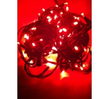 Гирлянда светодиодная Твинкл лайт 10 метров с контроллером красная (резиновый кабель) Гирлянда светодиодная Твинкл лайт 10 метров с контроллером красная (резиновый кабель)