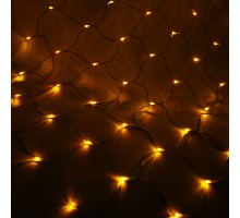 Световая (светодионая) сеть 2x2 м с контроллером жетый Световая (светодионая) сеть 2x2 м с контроллером жетый