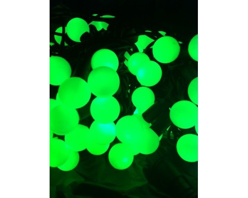 Светодиодная (LED) гирлянда "Шарики" maxi зеленый